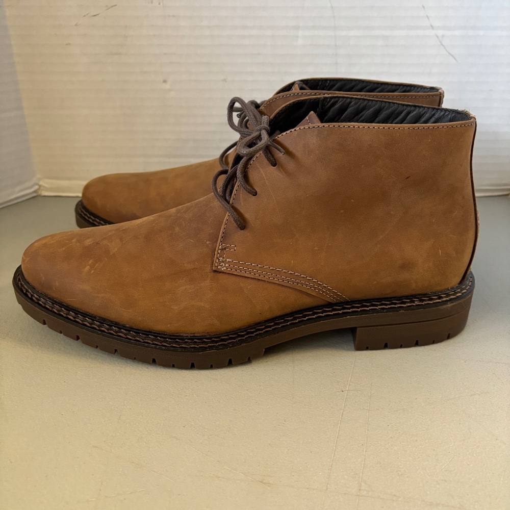 Johnston Murphy Brown Suede Chukka Ankle Boots #20-4542 Men's Size 9.5M EUC
